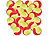 Speeron 24er-Set Tennisbälle, 77 mm für Jugend & Beginner, gelb-rot, Tragenetz Speeron Tennisbälle