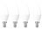 Luminea 8er-Set LED-Kerzen, tageslichtweiß, 500 Lumen, E14, 6 Watt, 6500 K Luminea