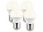 Luminea 8er-Set LED-Lampen, E27, 3 Watt, G45, 240 Lumen, E Luminea LED-Tropfen E27 (warmweiß)