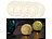 Lunartec 4er-Set kabellose LED-Dekoleuchten aus Keramik, Ø 83 mm Lunartec 