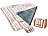 Thermo Picknickdecke: PEARL Fleece-Picknick-Decke 200 x 175 cm, wasserabweisende Unterseite