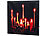infactory LED-Leinwandbild "Advent" mit Kerzenflackern infactory LED Kerzen Wandbilder