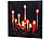 infactory LED-Leinwandbild "Advent" mit Kerzenflackern infactory LED Kerzen Wandbilder