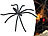 infactory Halloween Deko-Spinnennetz mit 10 Spinnen infactory Halloween-Dekoration Spinnennetze