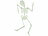 Figur: infactory Nachleuchtendes Deko-Skelett "Spooky Bones", 32 cm, 4er-Set