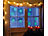 infactory Schneeflocken-Fensterdeko "Glow-in-the-dark", 10er-Set infactory Nachleuchtende Weihnachts-Fenster-Dekorationen
