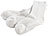PEARL basic Socken aus Bambus-Viskose, 3 Paar in weiß, Gr. 43-46 PEARL basic Bambus-Socken