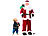 Santa Claus: infactory Singender und tanzender XXL-Weihnachtsmann mit Karaoke, 160 cm