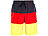 PEARL Badeshorts im schwarz-rot-goldenen Deutschland-Design, Gr. S PEARL Badeshorts für Deutschland-Fans