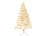 infactory Künstlicher Weihnachtsbaum 180cm, 1071 Spitzen, Ständer, cremefarben