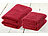 Wilson Gabor Handtuch-Set 2x 50x100 cm & 2x 140x70 cm, rot Wilson Gabor Handtücher aus Baumwolle-Frottee