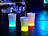 infactory Leuchtende Knicklicht-Shot-Gläser in Hellblau, Gelb & Orange infactory LED-Gläser