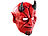 Halloween Maske: infactory Teufelsmaske aus Latex-Gummi mit beweglichem Mund