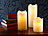 Britesta Echtwachskerzen mit beweglicher LED-Flamme, 3er-Set Britesta LED-Echtwachskerzen mit beweglichen Flammen