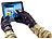 PEARL urban Beheizbare Touchscreen-Handschuhe mit kapazitiven Fingerkuppen, Gr. M