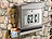 Lunartec Edelstahl-Briefkasten mit Solar-Leucht-Hausnummer (refurbished) Lunartec LED-Solar-Briefkasten