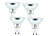 Luminea LED-Spotlight, Glasgehäuse, GU10, 3,3 W, 320lm,5000K, dimmbar, 4er-Set Luminea LED-Spots GU10 (neutralweiß)