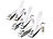 PEARL 6er-Set Nagelknipser mit Feile & Reiniger in 3 Größen PEARL Nagelknipser
