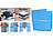 Falthilfe Hemden: PEARL 2er-Set Wäsche-Faltbretter für Hemden & Co., 68x57 cm, blau, klappbar