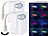 Lunartec 2er-Set LED-Toilettenlicht mit Licht-/Bewegungssensor, 2 Modi,8 Farben Lunartec LED-Toilettenlichter mit Bewegungsmelder