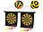 Playtastic 2er-Set magnetische Dart-Spiele mit Zielscheibe, aufrollbar Playtastic