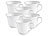 Rosenstein & Söhne 6er-Set Porzellan-Tassen in Herzform Rosenstein & Söhne Tee- & Kaffeetasse Herzform
