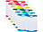 Rosenstein & Söhne 12er-Set Schneidebretter in 6 Farben, antibakteriell, je 29 x 20 cm Rosenstein & Söhne
