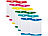 Rosenstein & Söhne 12er-Set Schneidebretter in 6 Farben, antibakteriell, je 20 x 15 cm Rosenstein & Söhne