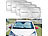 Lescars 4er-Set Universal-Sonnenschutzfolien für die Kfz-Scheibe Lescars