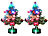 PEARL 2er-Set LED-Weihnachtsbäume mit Glasfaser-Farbwechslern PEARL