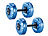 PEARL sports Befüllbare Hanteln, je bis 4 kg, 2er-Set PEARL sports Befüllbare Hanteln