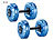 PEARL sports Befüllbare Hanteln, je bis 4 kg, 2er-Set PEARL sports Befüllbare Hanteln