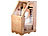 newgen medicals Kompakte Infrarot-Sitzsauna aus Hemlock-Holz; 760 W; 0.62 m² newgen medicals Infrarot-Saunen