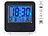 PEARL Kompakter Digital-Reisewecker mit Thermometer, Kalender und Timer PEARL