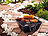 PEARL Flach zusammenklappbarer Kohle-Grill, Grillfläche ca. 24,5 x 24 cm PEARL Faltgrills