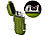 PEARL Elektronisches Feuerzeug mit doppeltem Lichtbogen, Akku, IP56, oliv PEARL Elektronisches Lichtbogen-Feuerzeug, wasserdicht