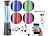 Lunartec Tornado-Lampe mit Lautsprecher, RGB-LEDs, Glitzer, Versandrückläufer Lunartec