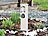 Royal Gardineer 2-fach-Outdoor-Steckdosen-Säule mit Zeitschaltuhr, IP44, Edelstahl Royal Gardineer Säulen-Gartensteckdosen mit Zeitschaltuhr