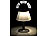Solar Tischlampe: Luminea Dimmbare Solar-LED-Tischleuchte mit 150 Lumen, 5 Watt, Ø 20 cm, IP44