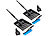 PEARL 2er-Set 3in1-Schneeschaufeln mit integriertem Feger und Eiskratzer PEARL Schneeschaufeln mit -fegern und Eiskratzern