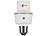Lunartec Lampensockel-Adapter E27 auf E27 mit Helligkeits- und Geräuschsensor Lunartec 
