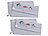 PEARL 2er-Set Mikrofaser-Sport-Handtücher mit Überzug & Tasche, 50 x 100 cm PEARL Mikrofaser-Handtücher mit Lehnenüberzügen und Taschen
