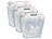 Wassersack: Semptec 3er-Set flach faltbare Wasserkanister mit Tragegriff, 5 l, BPA-frei