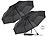PEARL 2er-Set Automatik-Taschen-Regenschirme, bis 40 km/h, Ø 100 cm PEARL