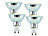 Luminea LED-Spotlight, Glasgehäuse, GU10, 2,5W, 230V, 300 lm, warmweiß,4er-Set Luminea LED-Spots GU10 (warmweiß)