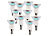 Luminea 10er-Set LED-Spots, Sockel E14, 3 Watt, 230 Lumen, warmweiß (3000 K) Luminea LED-Spots E14 (warmweiß)