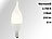 Luminea Geschwungene LED-Kerzenlampe, 3W, Ba35, E14, warmweiß, 4er-Set Luminea LED-Kerzen E14 (warmweiß)