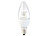 Luminea Klare LED-Kerze, E14, 4 W, 300 lm, tageslichtweiß, 160°, 4er-Set Luminea LED-Kerzen E14 (tageslichtweiß)