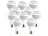 Luminea LED-Lampe, 9W, E27, warmweiß, 3000 K, 585 lm, 10-er Set Luminea LED-Tropfen E27 (warmweiß)