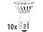 Luminea LED-Spot mit Metallgehäuse, E14, 4 W, warmweiß, 230 lm, 10er-Set Luminea LED-Spots E14 (warmweiß)